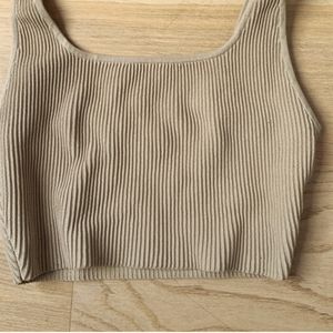 Balaton sculpt knit cropped tank sz S NWT